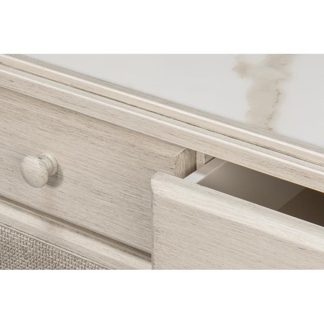 Wood Coastal Modern Buffet Cabinet For Sale - Image 7 of 10