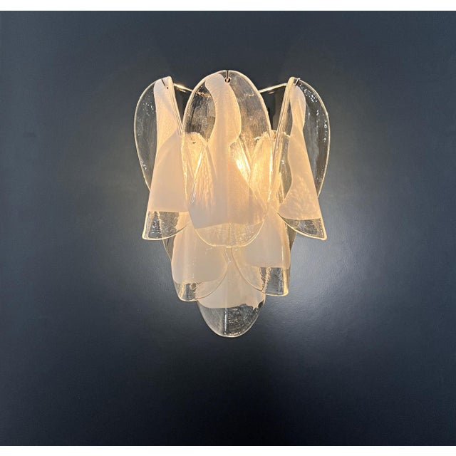 Vintage Italian Murano Glass Wall Lights, 1990, Set of 2 For Sale - Image 10 of 15