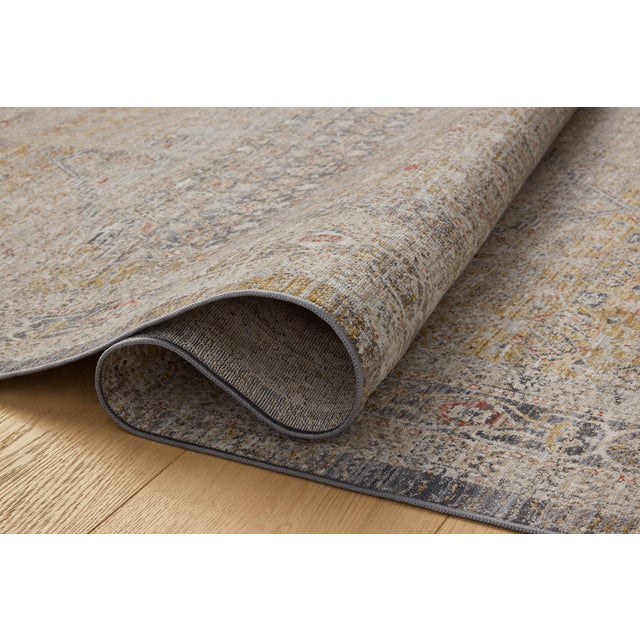 Loloi Rugs Chris Loves Julia x Loloi Ida Stone / Gold 7'-10" x 10' Area Rug For Sale - Image 4 of 6