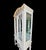 1990s Vintage Stanley Arched Top Fretwork Off White Glass Shelf 1 Drawer China Display Cabinet For Sale - Image 5 of 11
