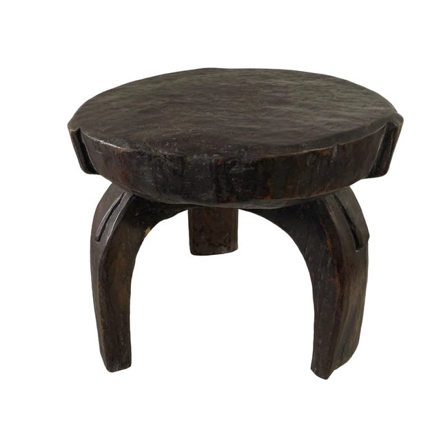 Wood African Vintage Wood Milk Stool Hehe Gogo People Tanzania 12" H For Sale - Image 7 of 7