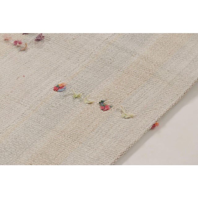Rug & Kilim’s Contemporary Flatweave Runner With Beige & Ivory Tonal Stripes For Sale - Image 9 of 10