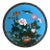 Antique Chinese Floral & Figural Cloisonne Enameled Plate C1920 For Sale