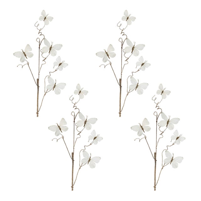2020s Butterfly Twig Spray (Set of 4) For Sale - Image 5 of 5