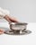 This mid 20th century Mid-Century Modern decorative object from France is finished in silver. Its design carries the Mid-...