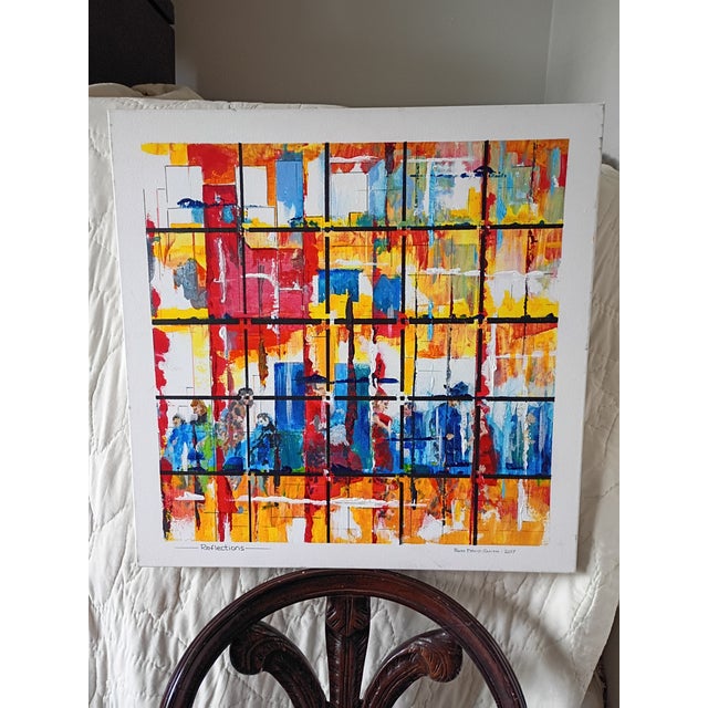 2017 Ross David Smith "Reflections" Abstract Painting For Sale - Image 14 of 14