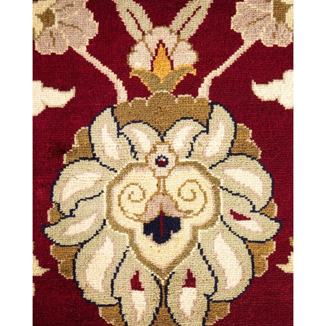 Traditional Mogul, One-of-a-Kind Hand-Knotted Area Rug - Red, 12' 1" x 15' 5" For Sale - Image 3 of 8
