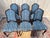 Set of six English Chippendale-style chairs in dark brown stained mahogany, 19th century. The structure displays typical...