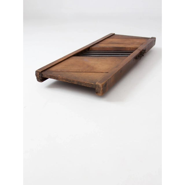 Brown Antique Large Primitive Kitchen Mandolin For Sale - Image 8 of 9