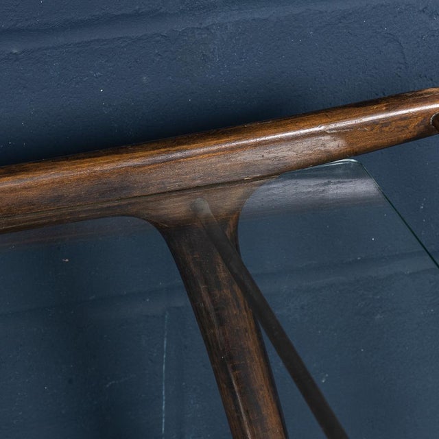 Brown Vintage Italian Drinks Trolley in the style of Cesare Lacca, 1960 For Sale - Image 8 of 16