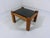 Nice sturdy brutalist coffee or side table. Solid oak wooden frame, black natural stone tabletop. The corners of the...