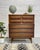 Wood Mid Century Modern Walnut Dresser by United Furniture Co. | Burled Drawers | Refinished Storage 1960's For Sale - Image 7 of 13