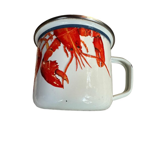 The Golden Rabbit Lobster Mug is a delightful and durable piece of enamelware that combines functionality with a charming...
