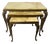 Nesting Tables in Onyx and Brass, Set of 3 For Sale