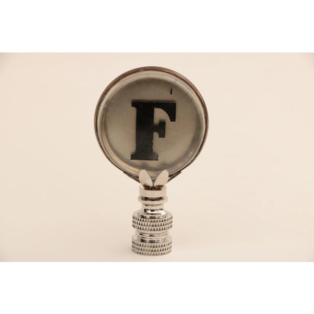 Not Yet Made - Made To Order Letter F Monogram Lamp Finial For Sale - Image 5 of 5