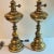 Brass Vintage MidCentury 1960s Neoclassical Brass Plated Tall Table Lamps - A Pair For Sale - Image 8 of 10