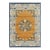 Rug & Kilim’s Art Deco Rug in Gold With Medallion and Floral Patterns For Sale