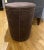Bernhardt Bernhart Pomona Ottoman Brown Tapered Cylinder With Nailheads For Sale - Image 4 of 8