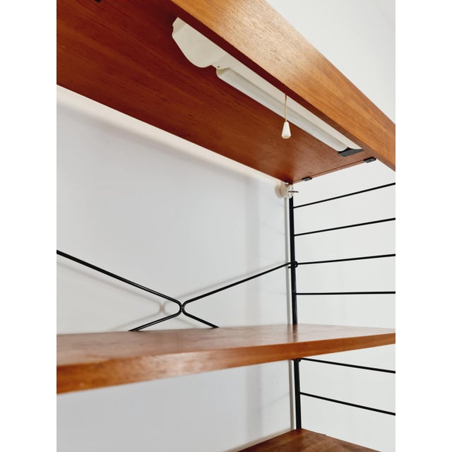Free Standing String Shelf-System in Teak from WHB Germany, 1950s For Sale - Image 11 of 18