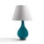Lakewood is our transitional modern mini lamp which features a rich, translucent crackled turquoise glaze. The thick glaze...