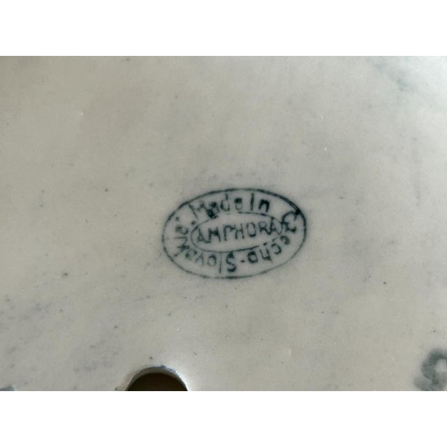 Art Nouveau Painted Ceramic Centerpiece from Amphora / Riessner, Stellmacher, & Kessel, 1890s For Sale - Image 13 of 14