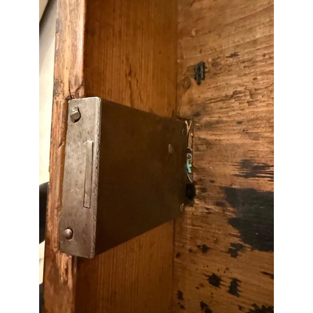 Chocolate Early 18th Century Biedermeier Writing Desk With a Working Lock For Sale - Image 8 of 12