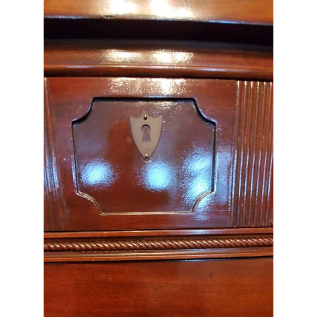 Bernhardt Bernhardt Vintage Flame Mahogony Bowfront Sideboard Buffet For Sale - Image 4 of 4