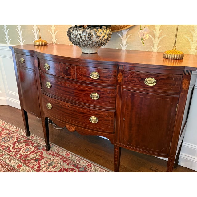 1900s Hepplewhite Style Mahogany Sideboard For Sale In New York - Image 6 of 6