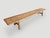 Andrianna Shamaris Impressive Minimalist Carved Long Teak Wood Bench For Sale - Image 18 of 18