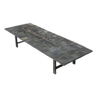 Brutalist Brazilian Stone Coffee Table by Pia Manu, 1960 For Sale