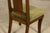 Set of 10 Mid-19th Century French Directoire Walnut Dining Chairs in Olive Green For Sale - Image 17 of 18