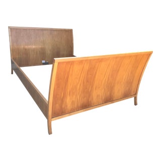 Traditional Baker Maple Queen Sleigh Bedframe For Sale