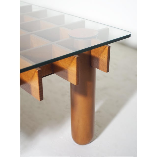 Kyoto Coffee Table attributed to Gianfranco Frattini for Ghianda, Italy, 1970s For Sale - Image 9 of 18