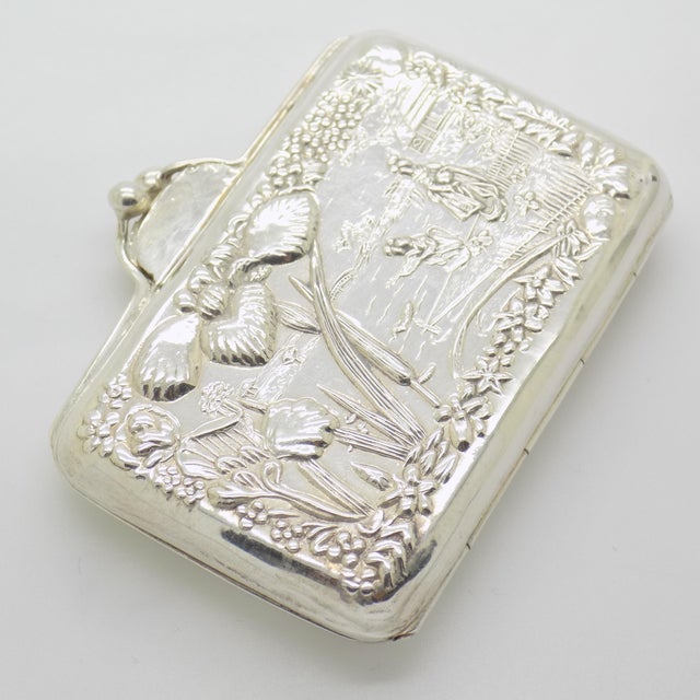 Metal Vintage Italian Handmade Genuine Sterling Silver 925 Pill Snuff Trinket Box, 1970s For Sale - Image 7 of 14