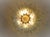 Metal Murano Chandelier Original Palmette, Opal Iridiscent Glass - 58 Glasses For Sale - Image 7 of 8