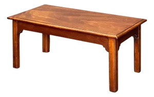 French Rectangular Low or Coffee Table of Mahogany