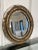 Antique French Baroque Oval Solid Wood Wall Mirror For Sale - Image 4 of 12