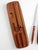 Mid 20th Century Vintage Robeson ShurEdge Frozen Heat Carving Set With Wood Tray For Sale - Image 5 of 13