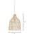 Wood Cottage Beach Decor Cream Rattan Whisper Pendant by Loomlan For Sale - Image 7 of 7