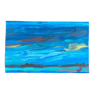 Contemporary Original Abstract Seascape Painting Signed