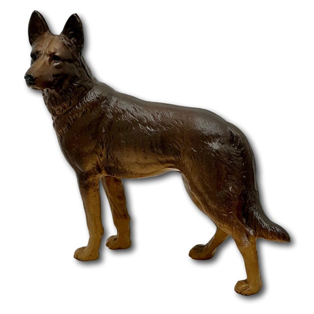 This Really is an Exceptionally Nice Example of this Hard to Find Vintage Cast Iron Dog Doorstop. Circa 1930s. It is Not...