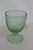 Green Paneled Depression Glass Candy Dish Footed Jar With Pointed Lid 4844b For Sale - Image 4 of 14