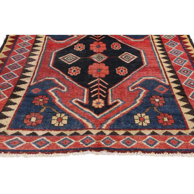 Vintage Persian Lori Rug - 03'04 X 06'07 For Sale - Image 4 of 9