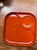 1970s 4 Mug and 4Plate Ingrid Ltd. Chicago Orange/Terracotta Melamine Set - 8 pcs For Sale - Image 4 of 10