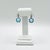 Modern Estate Bulgari Round Blue Topaz Serpenti Dangle Earrings in 18k White Gold, A Pair For Sale - Image 3 of 9
