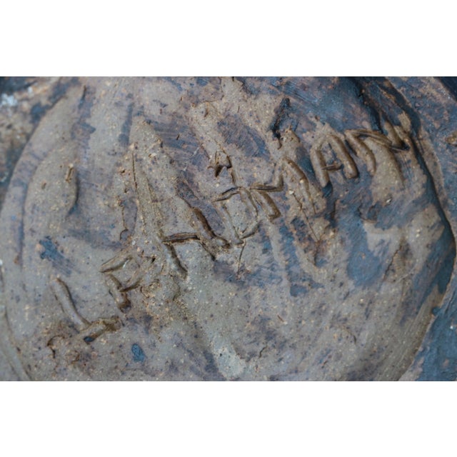 Black Mid 20th Century Brutalist Style Studio Pottery Vase For Sale - Image 8 of 8