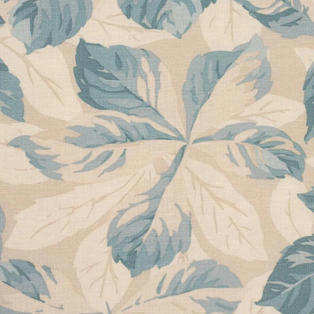 Schumacher Schumacher Arboreal Fabric In Sky For Sale - Image 4 of 5