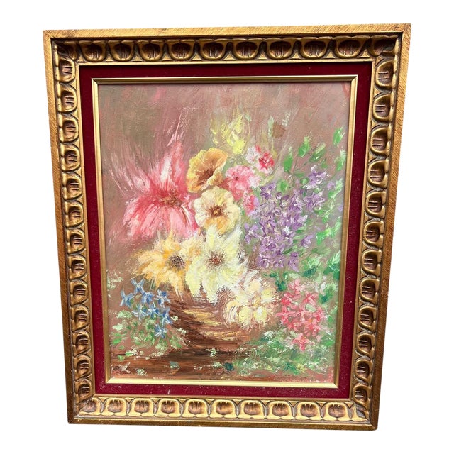 Vintage Original Oil Painting and Framed For Sale