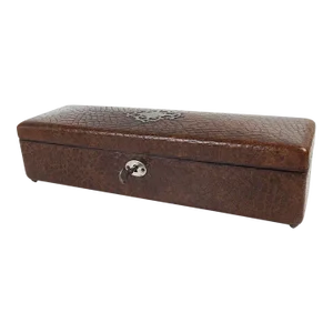 19th Century French Leather Glove Box