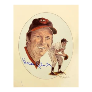 Jerry Hersh Baseball Memorabilia Lithograph Brooks Robinson Signed 218/750 Unfra